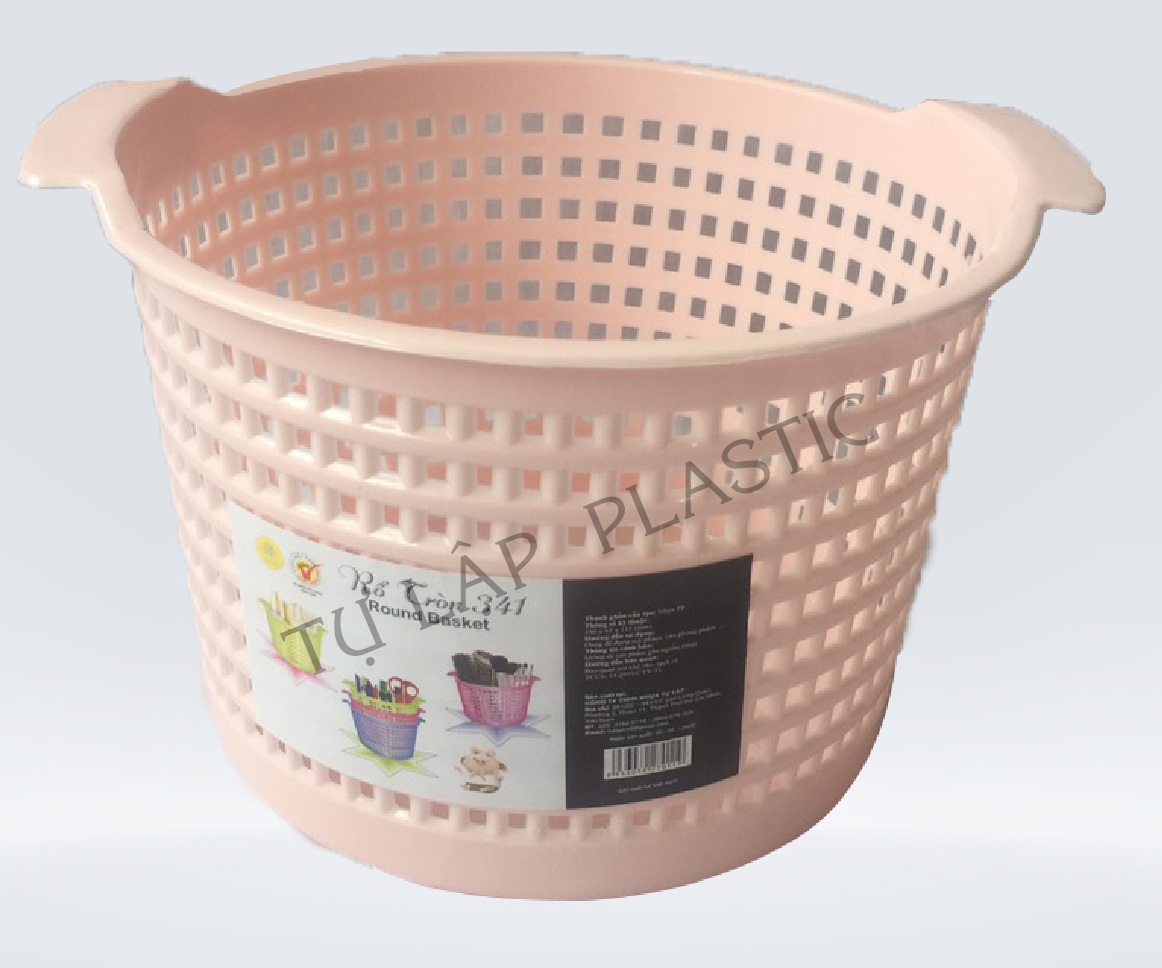 Rổ nhựa tròn TỰ LẬP TL 341 - 16.5 X 18.5 X11 cm