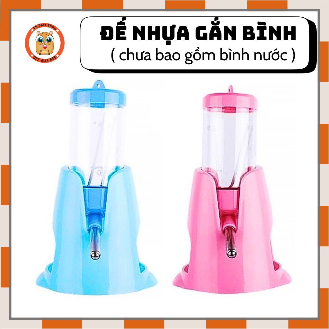 2-in-1 Plastic Base for Water Bottles for Hamsters - T3 Pets Shop
