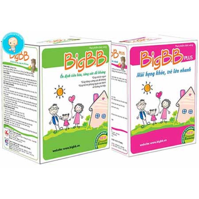 Cốm BigBB và BigBB Plus - 16 gói x 3gram