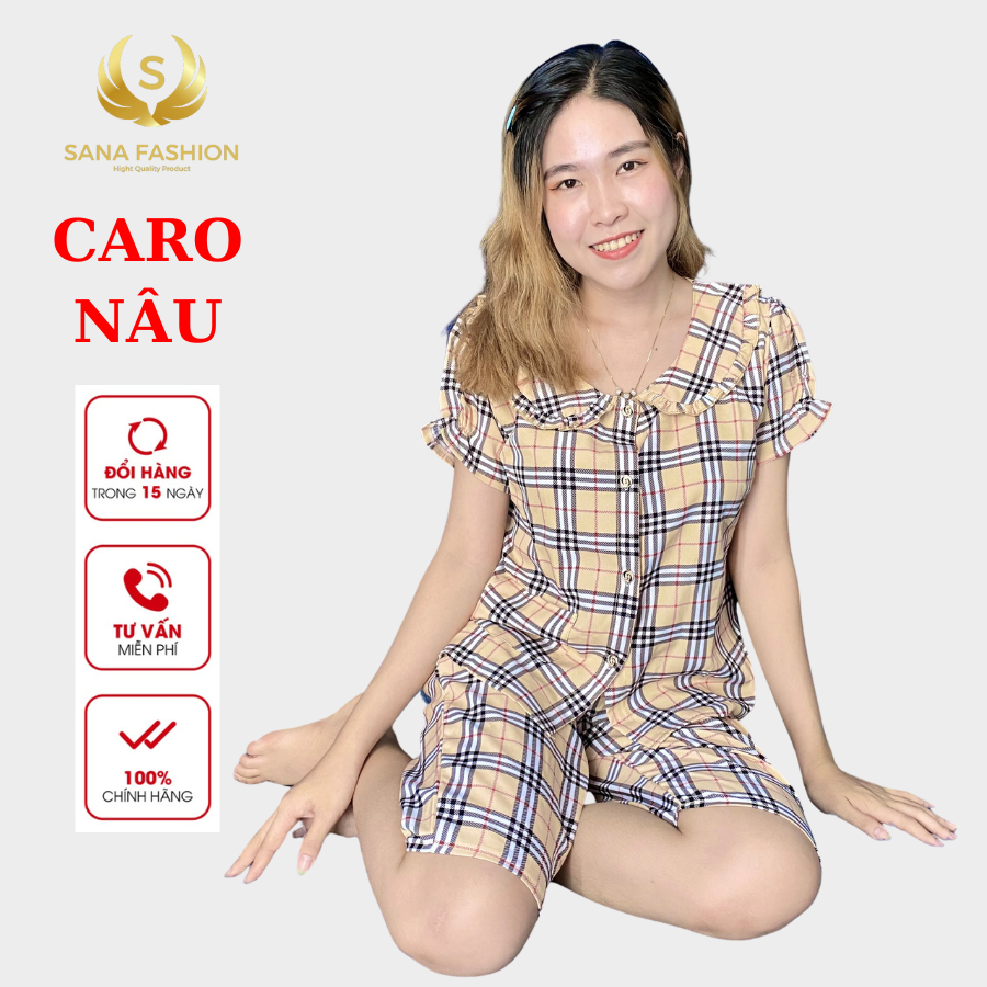 Quần áo ngủ đồ bộ mặc nhà nữ cao cấp chất lụa quần lửng LNS