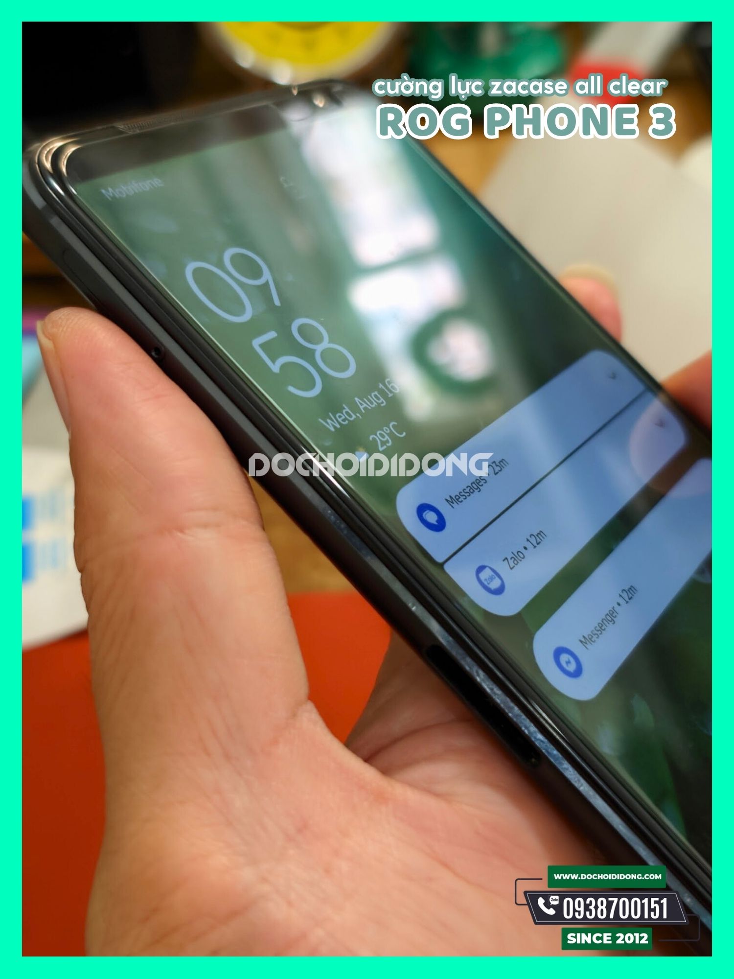 [HCM]Dán Cường Lực Asus Rog Phone 3 Zacase