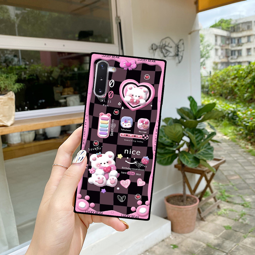 Ốp lưng Samsung Note 10/ Note 10 Plus/ Note 10+ hình thỏ, gấu nâu cute dễ thương