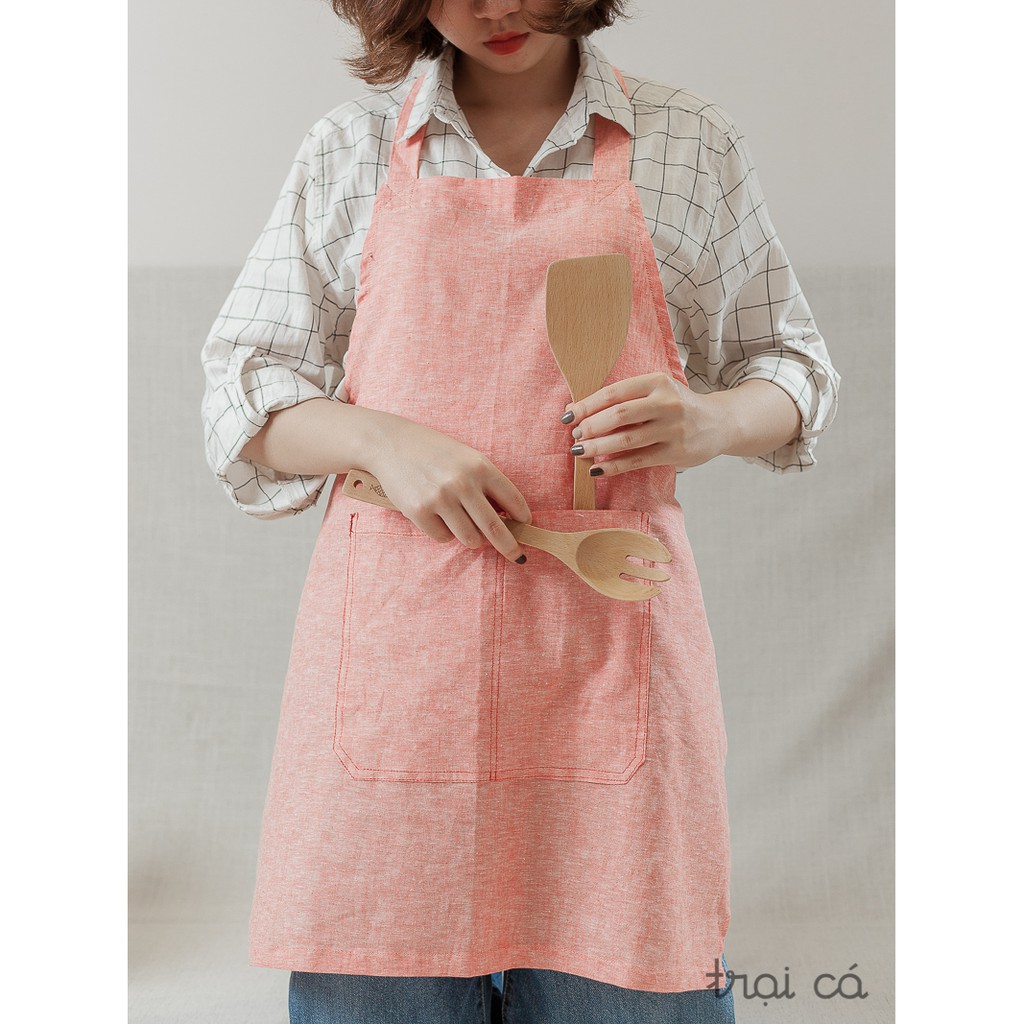 Tạp dề yếm - trơn màu