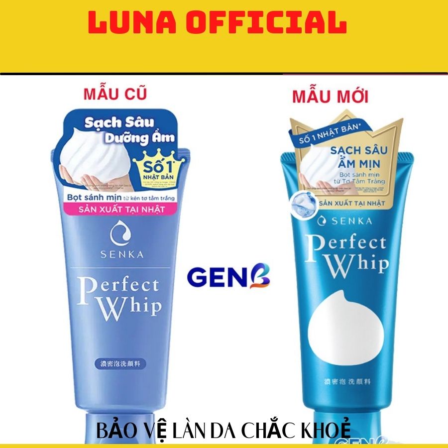 (HÀNG CHÍNH HÃNG) Sữa Rửa Mặt Senka Perfect Whip 120g - Nhật Bản