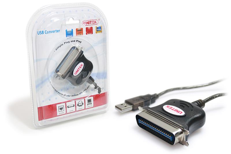 Cáp chuyển đổi USB sang LPT Unitek Y-120 (Đen)