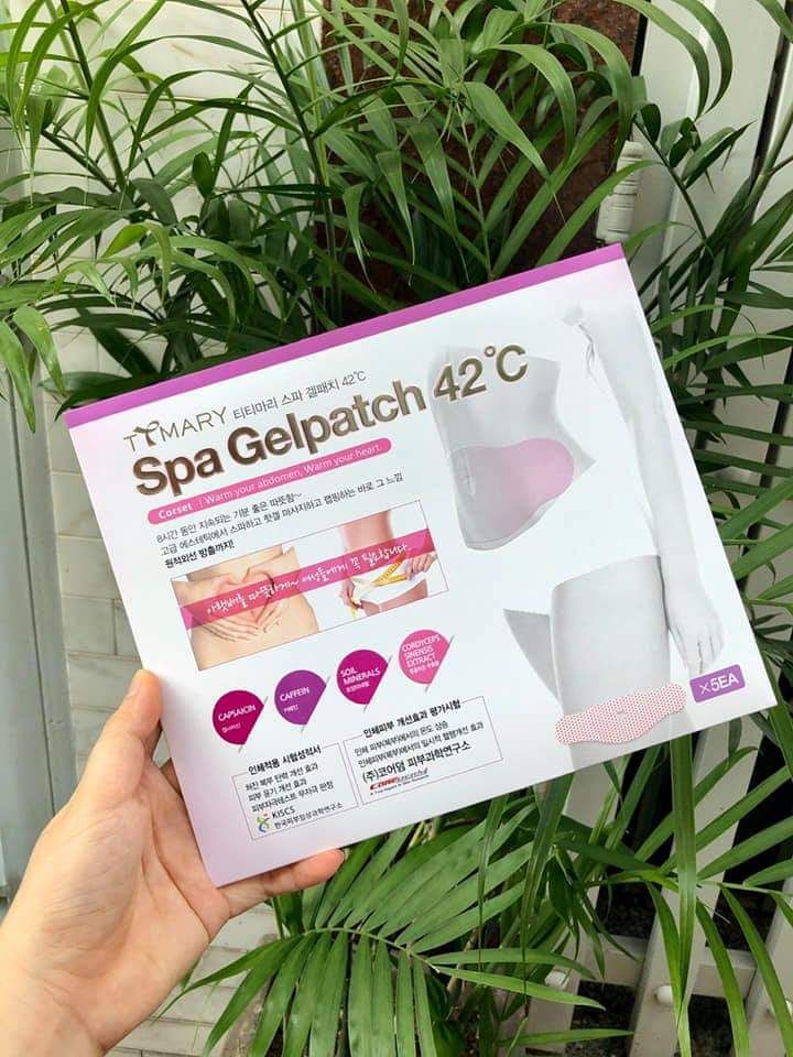 [HCM]1 HỘP 5 MIẾNG DÁN TAN MỠ BỤNG SPA GELPATCH 42°C