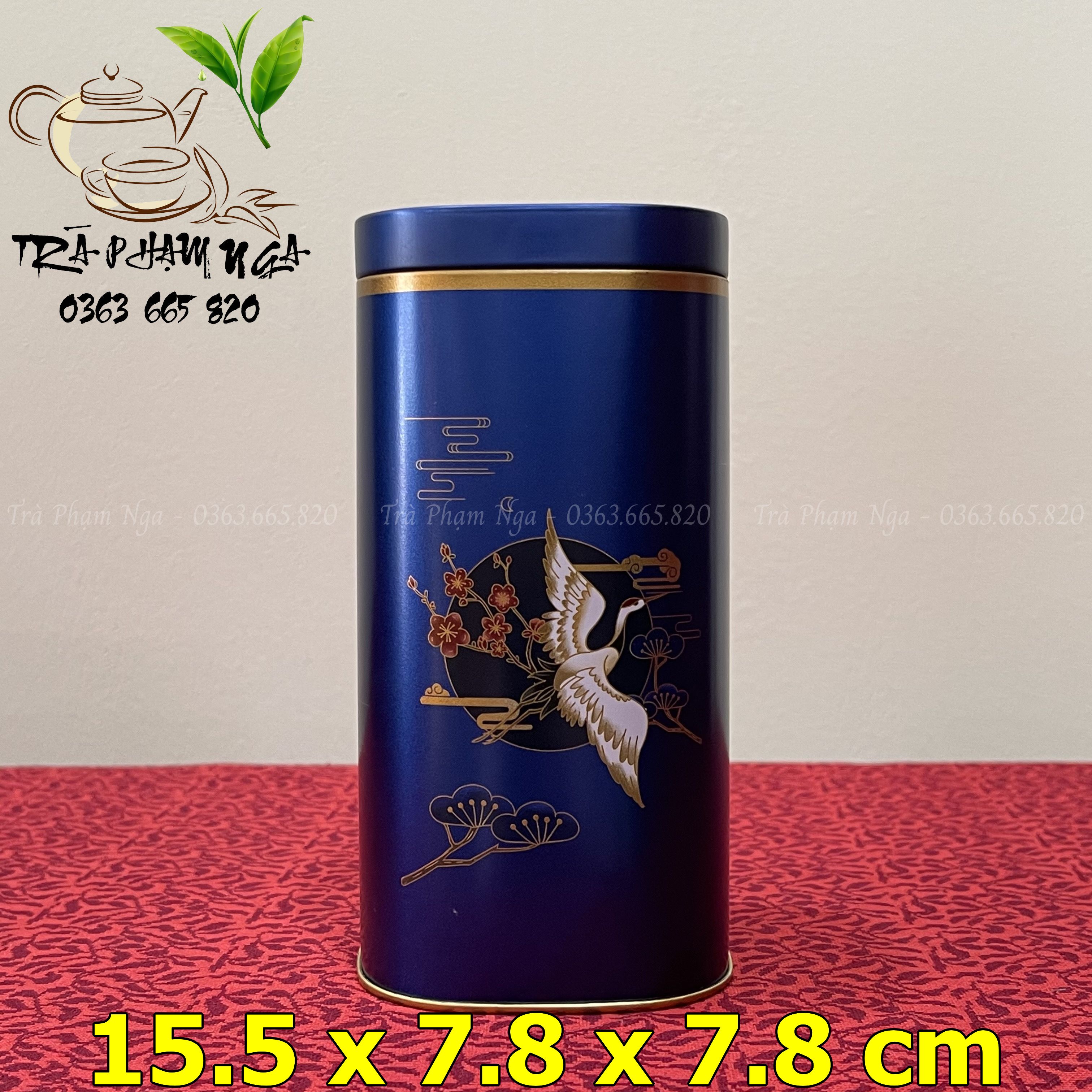 Hộp Đựng Trà, Hũ Đựng Trà, Lọ Đựng Trà, Cafe Và Thảo Mộc Khô, Chất Liệu THÉP CHỐNG RỈ (Vuông Bo Góc) - Trà Thái Nguyên Phạm Nga