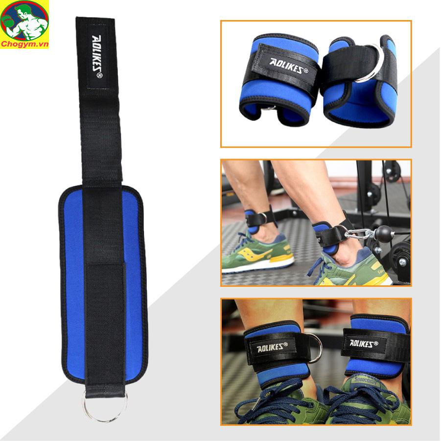 Đai Cổ Chân Tập Mông Boer Sport | Dây Quấn Cổ Chân Kickback, Phụ Kiện Máy Cáp Tập Mông Đùi Gym (1 Đôi)