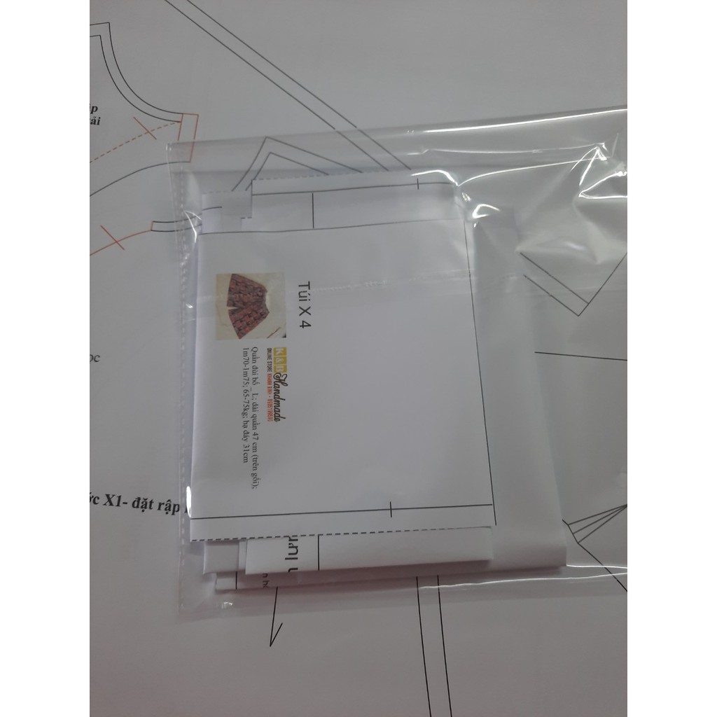 Rập quần đùi nam - Rập giấy in A0 mã B41 ( Bản vẽ) (BẢN VẼ)