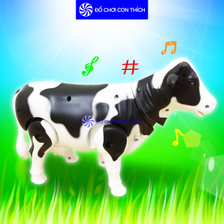 Đồ Chơi Con Bò Sữa Cho Bé Chạy Pin Phát Nhạc - Nhựa ABS An Toàn LT333-33 thumbnail