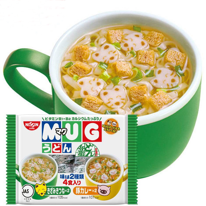 Mì Mug Nhật Bản Nissin Cho Bé - Vị Thịt ( Xanh)