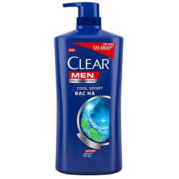 Dầu Gội CLEAR Bạc Hà 630g