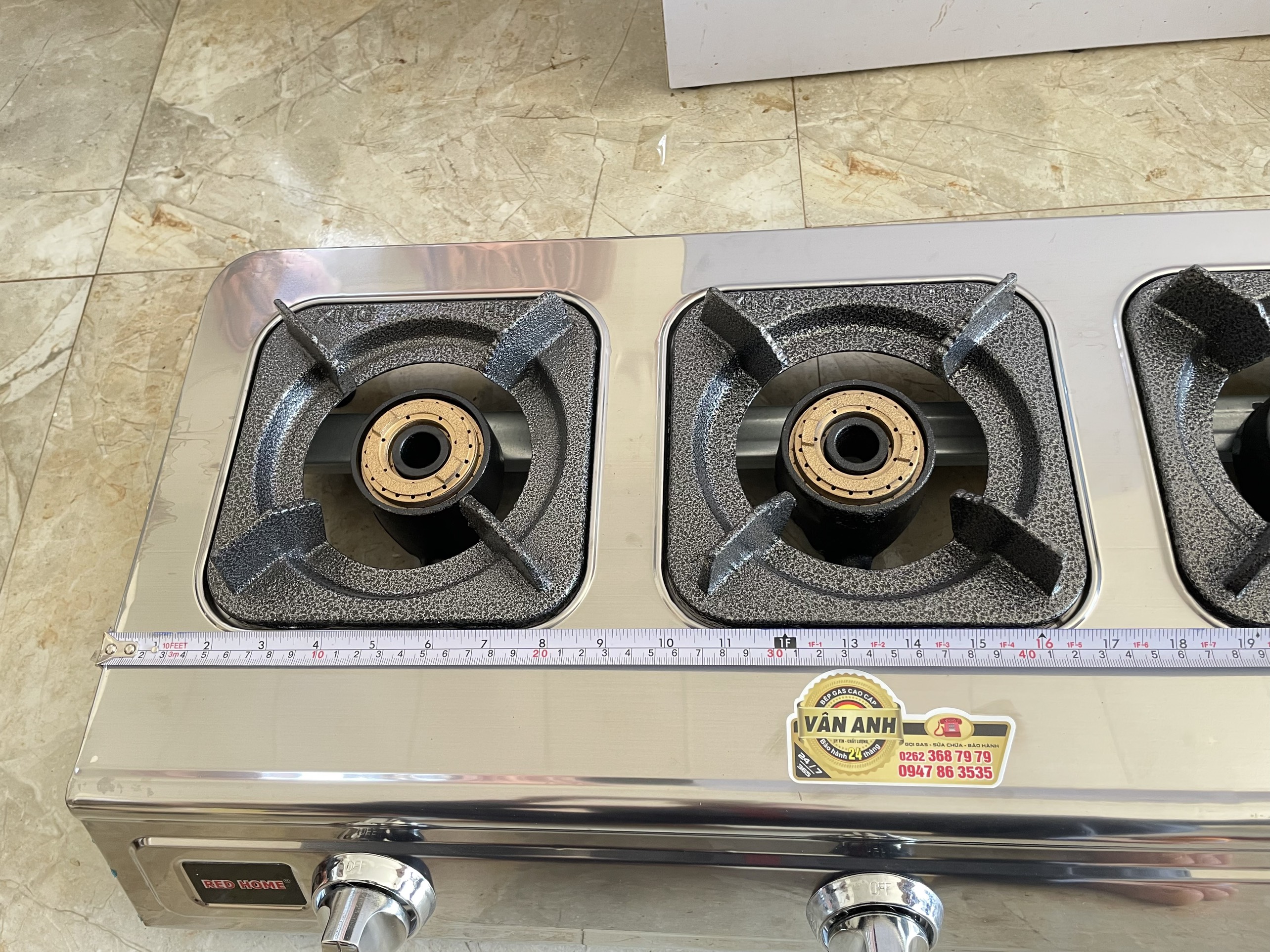 BẾP GAS 3 LÒ KHÈ CAO ÁP