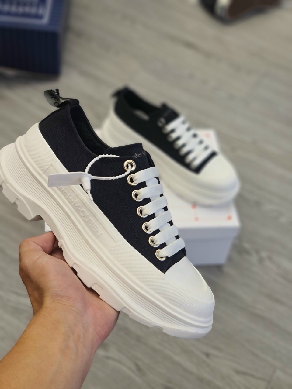 Giầy Nữ Seaker Chunky Canvas Độn Đế 7cm Thời Trang Trẻ (shophanhan)