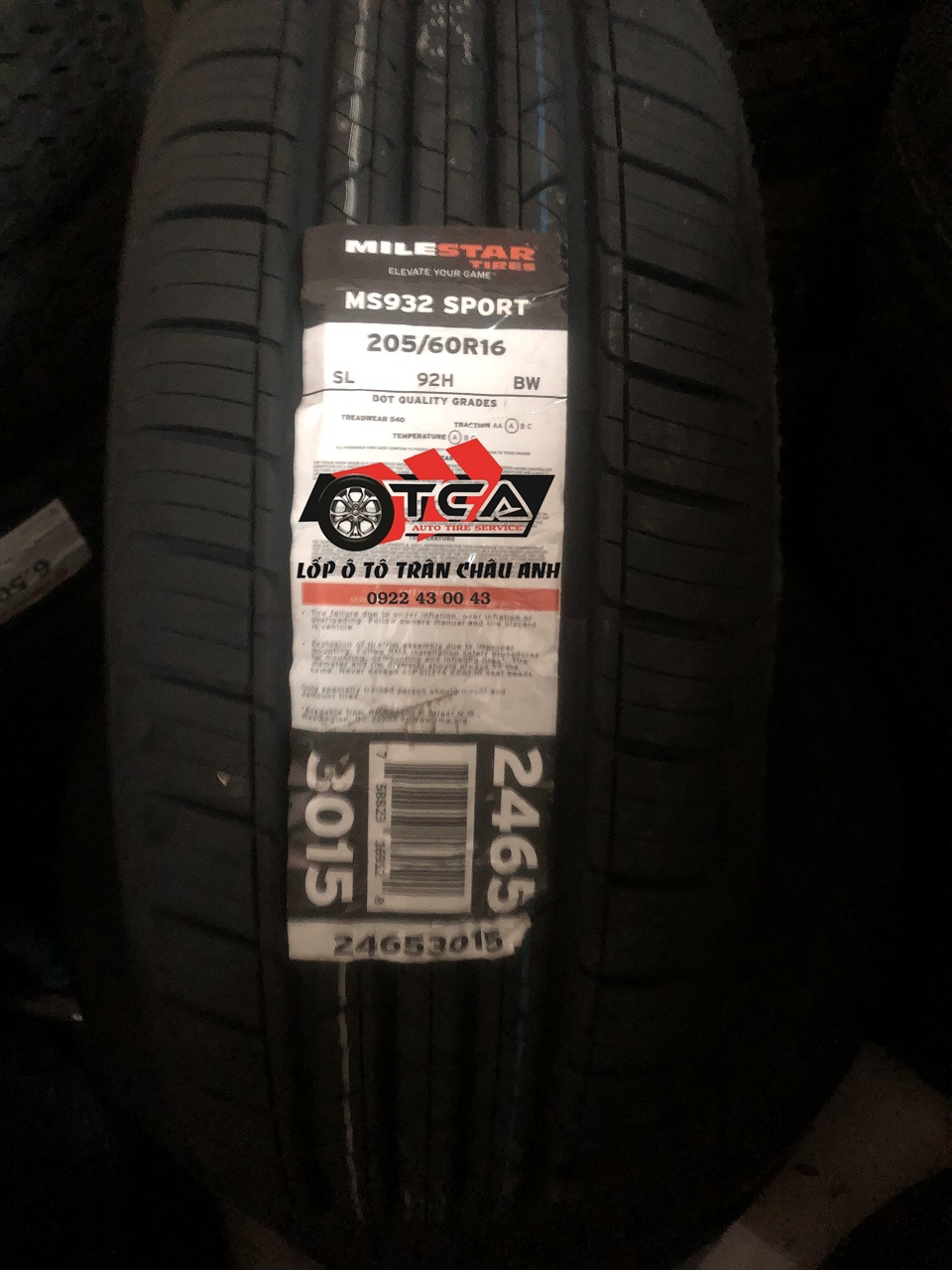 Lốp MILESTAR 205/60R16