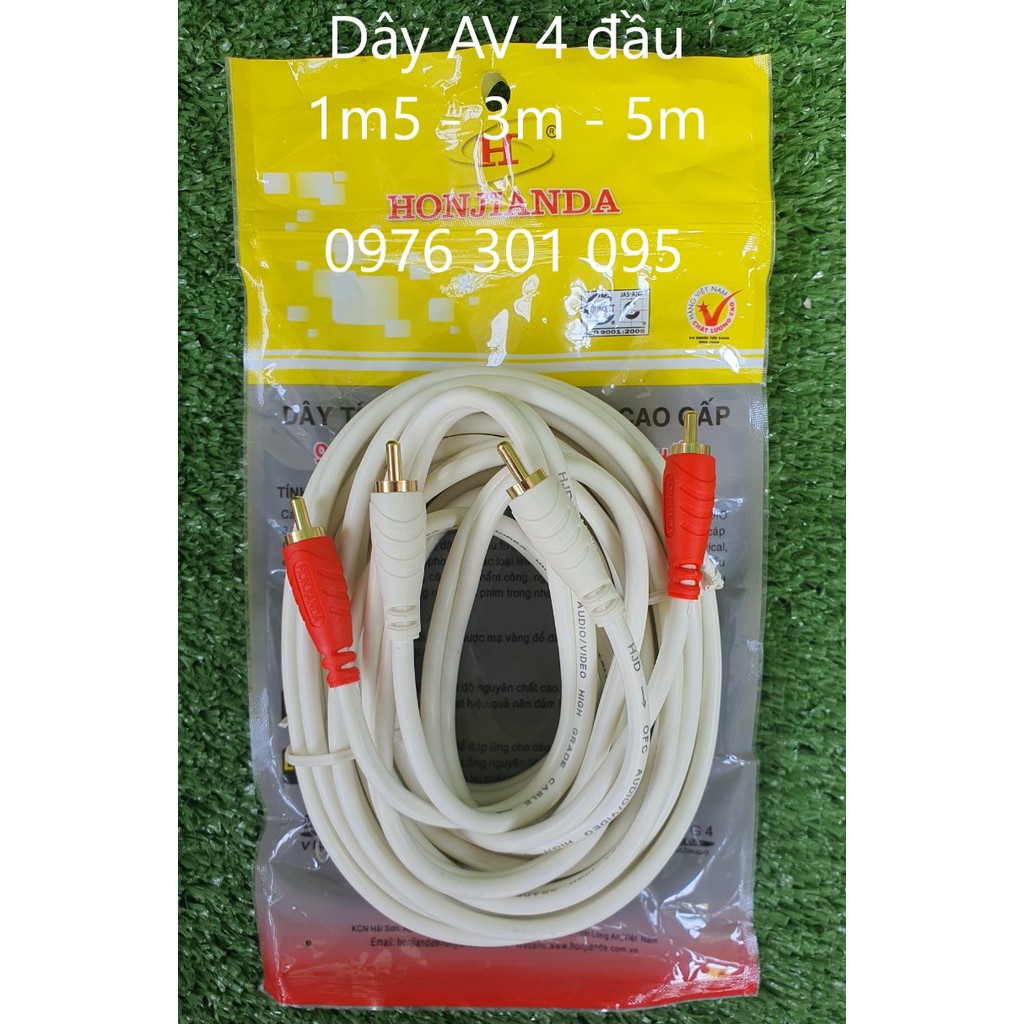 Dây Tín Hiệu AUDIO/VIDEO(AV) Cao Cấp [HONJIANDA]
