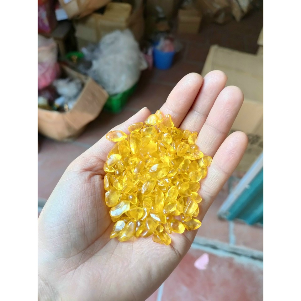 Đá Thạch Anh Thanh Tẩy Đủ Màu Trang Trí 100gr