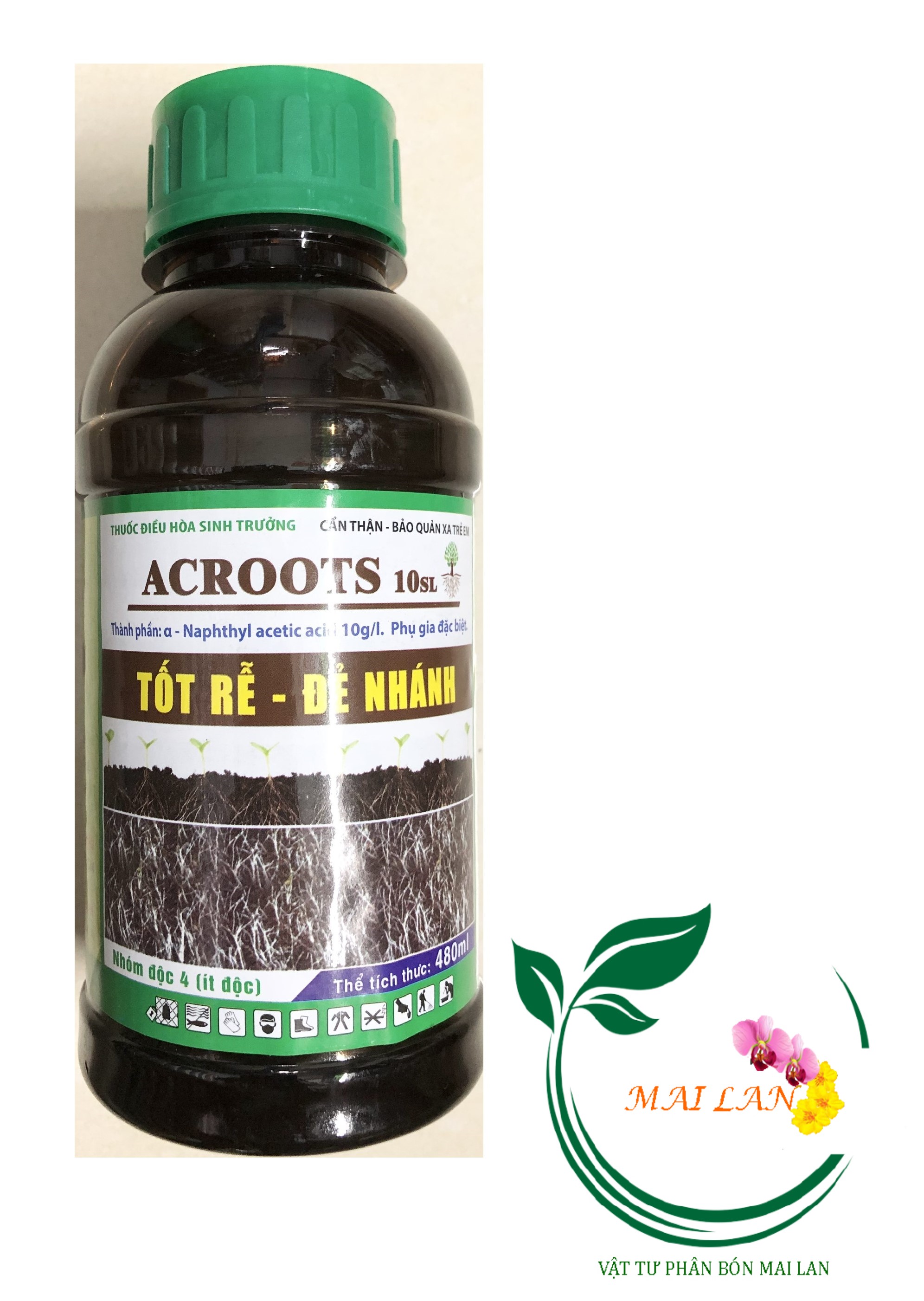 Phân bón điều hòa sinh trưởng acroots 10sl - #030a# 480ml