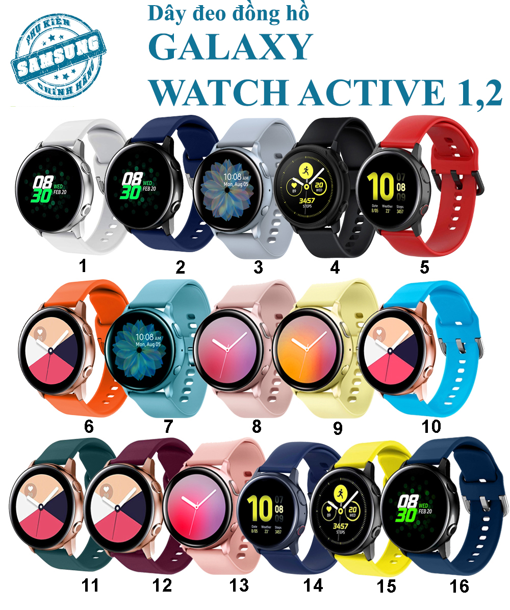 Galaxy Watch Active 2 Dây đeo Silicon Samsung Galaxy Watch Active 1&2  20mm
