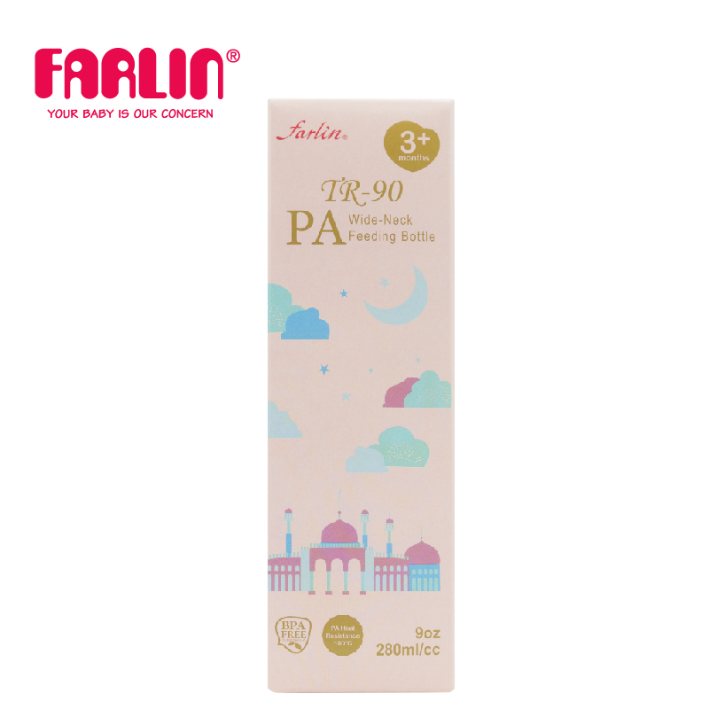 Bình Sữa Nhựa Cổ Rộng Mẫu Mới FARLIN -280ml