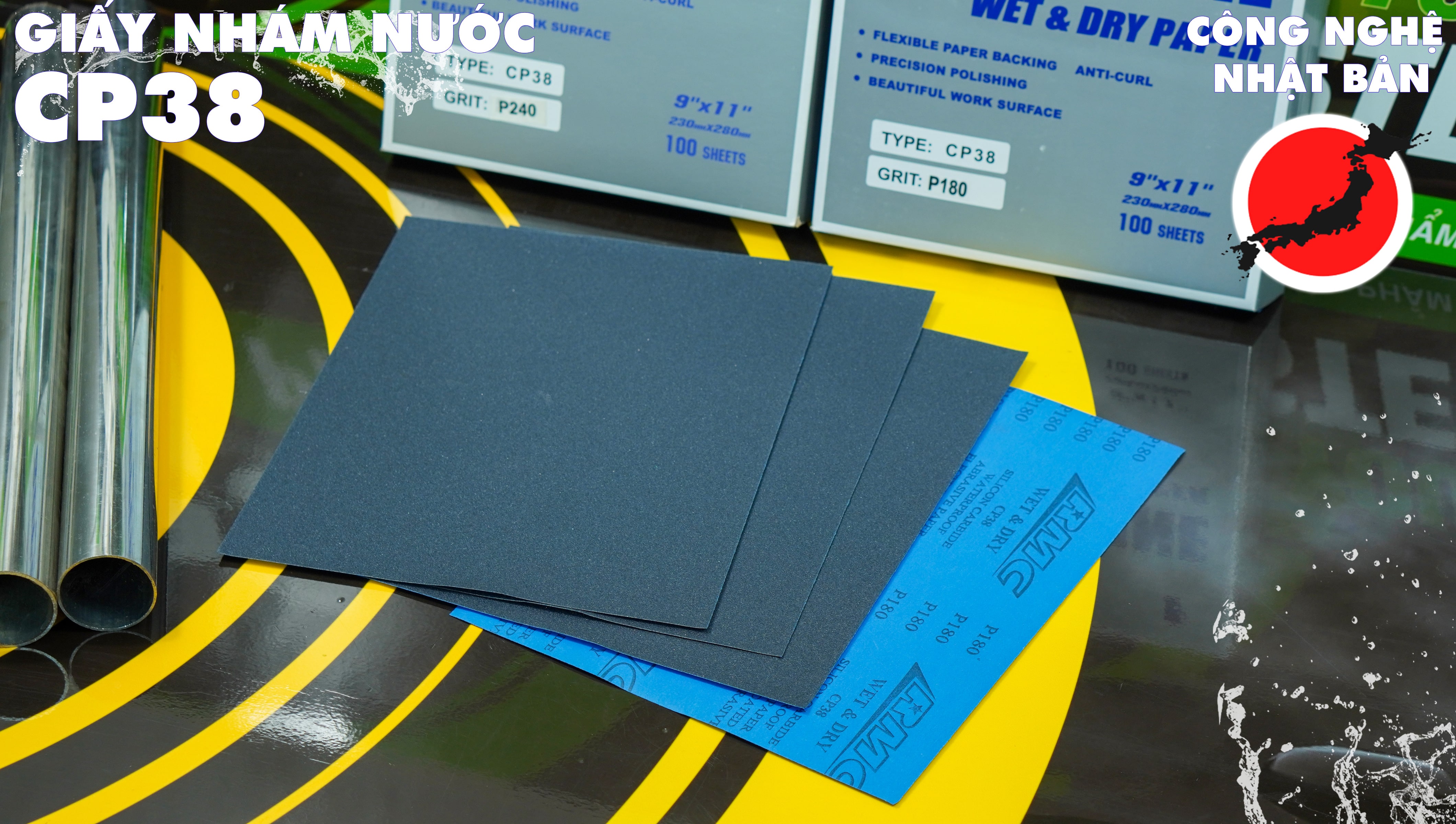 Giấy nhám nước CP38 - hàng Nhật chất lượng cao