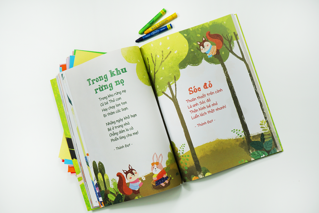 Sách - Thơ cho bé học nói