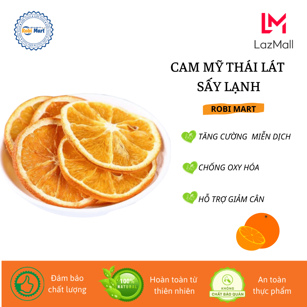 Orange fine sliced dryer cold Robi Mart pack 100gr goods delicious type 1-genuine goods