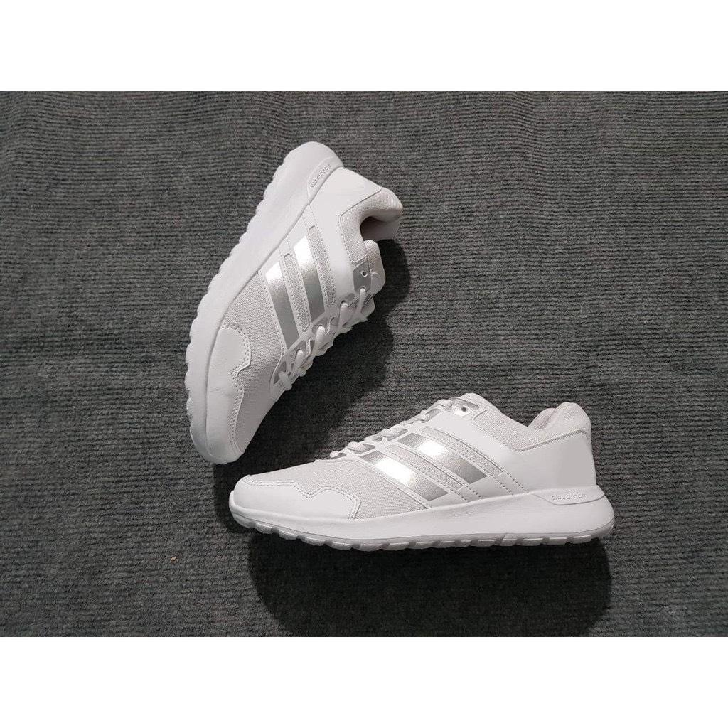 [HCM]Giày Sneaker Trắng Phối Bạc Nam Nữ