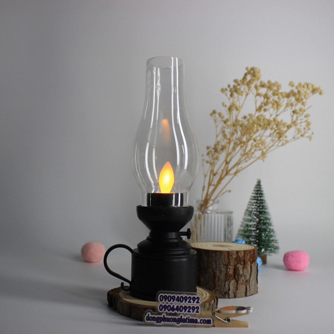 2 Cây Đèn Dầu Trang Trí Bóng Led