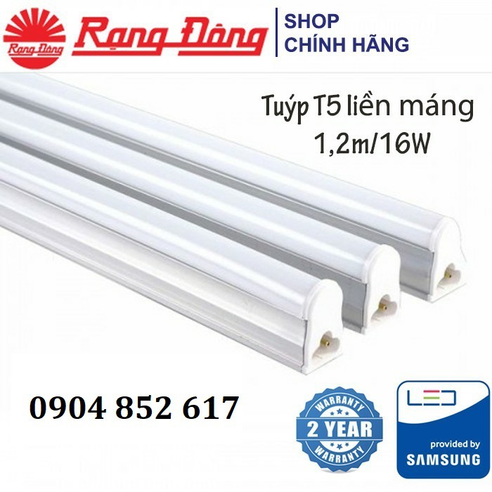 Đèn LED hắt trần (bộ đèn LED liền thân) T5 Rạng Đông 16W 120cm ChipLED SAMSUNG
