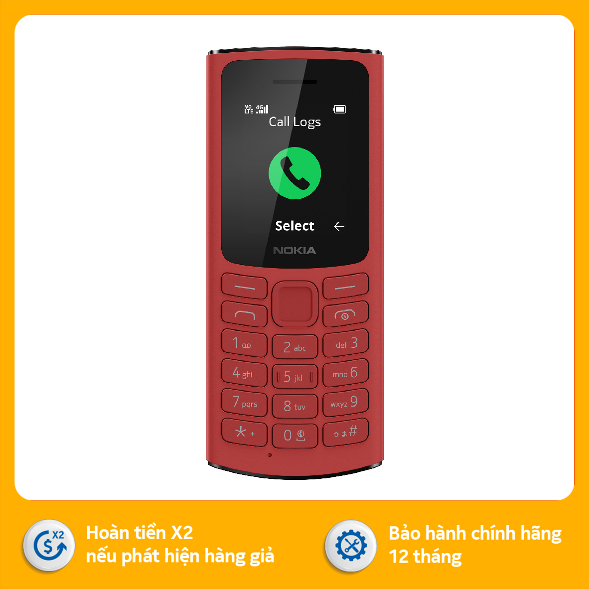 Điện thoại Nokia 105 4G pro - Hàng chính hãng