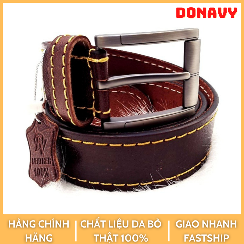 Thắt lưng nam da bò đầu khóa kim cao cấp D.TLKK