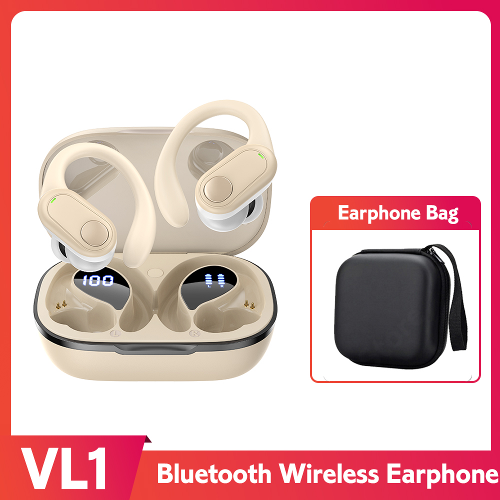 Tai nghe 5.3 Bluetooth VL1 tai nghe thể thao không dây thực sự tai nghe chống nước tai nghe TWS giảm tiếng ồn kèm micrô Tai nghe HiFi
