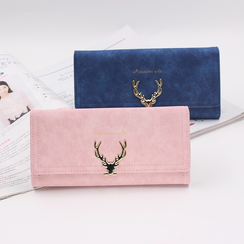 [Rẻ vô địch] [Ảnh thật] Ví cầm tay nữ sừng hươu thời trang giá rẻ VH13