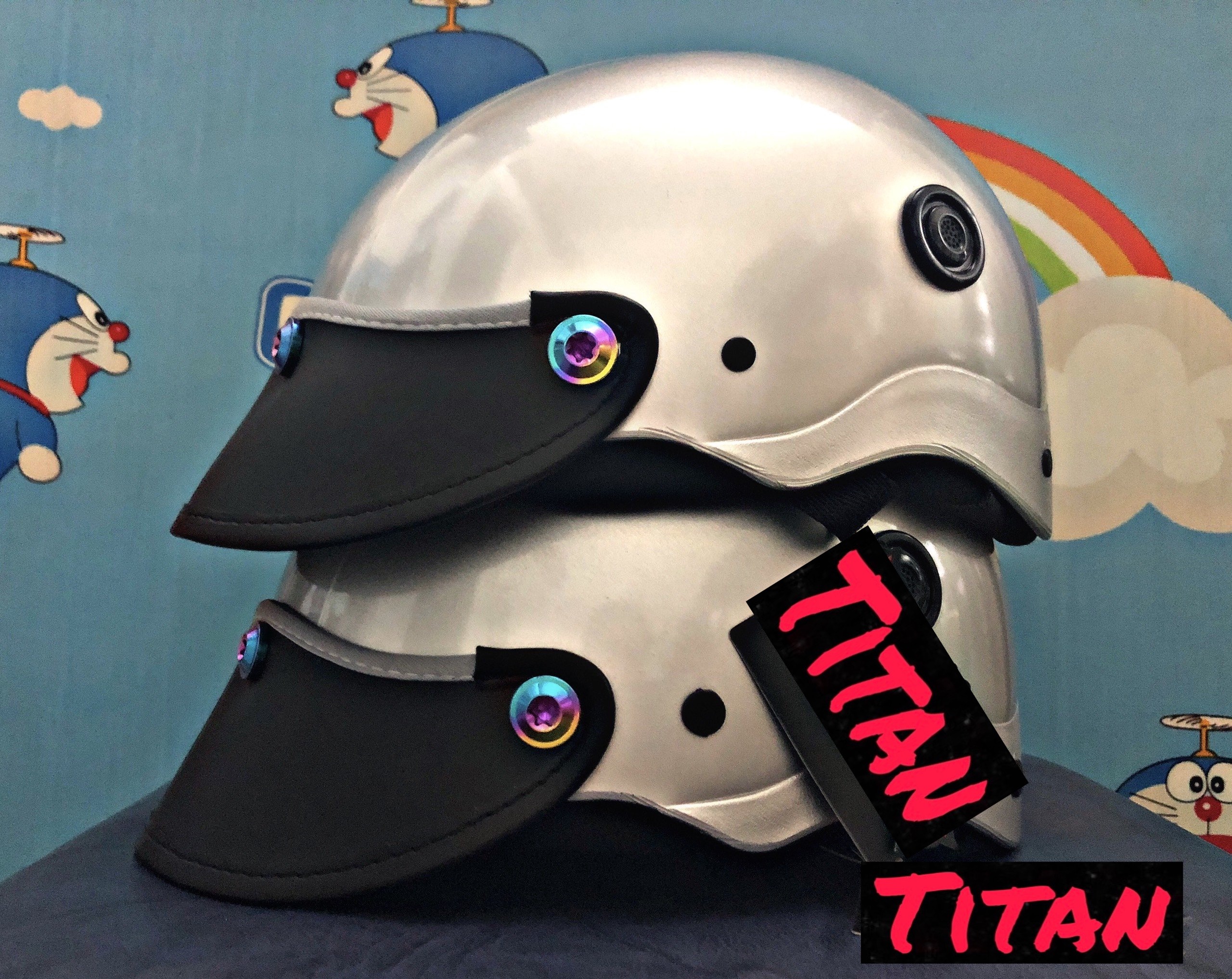 [TẶNG MÓC KHÓA] Nón Bảo Hiểm Thời Trang Cao Cấp - Sơn Nhiều Màu - Phủ NaNo - Gắn 3 Ốc TiTan Gr5 Siêu Chất