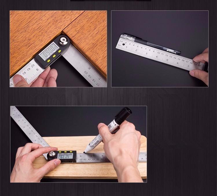 thước đo góc,đo độ điện tử dài 200mm đo 360 độ