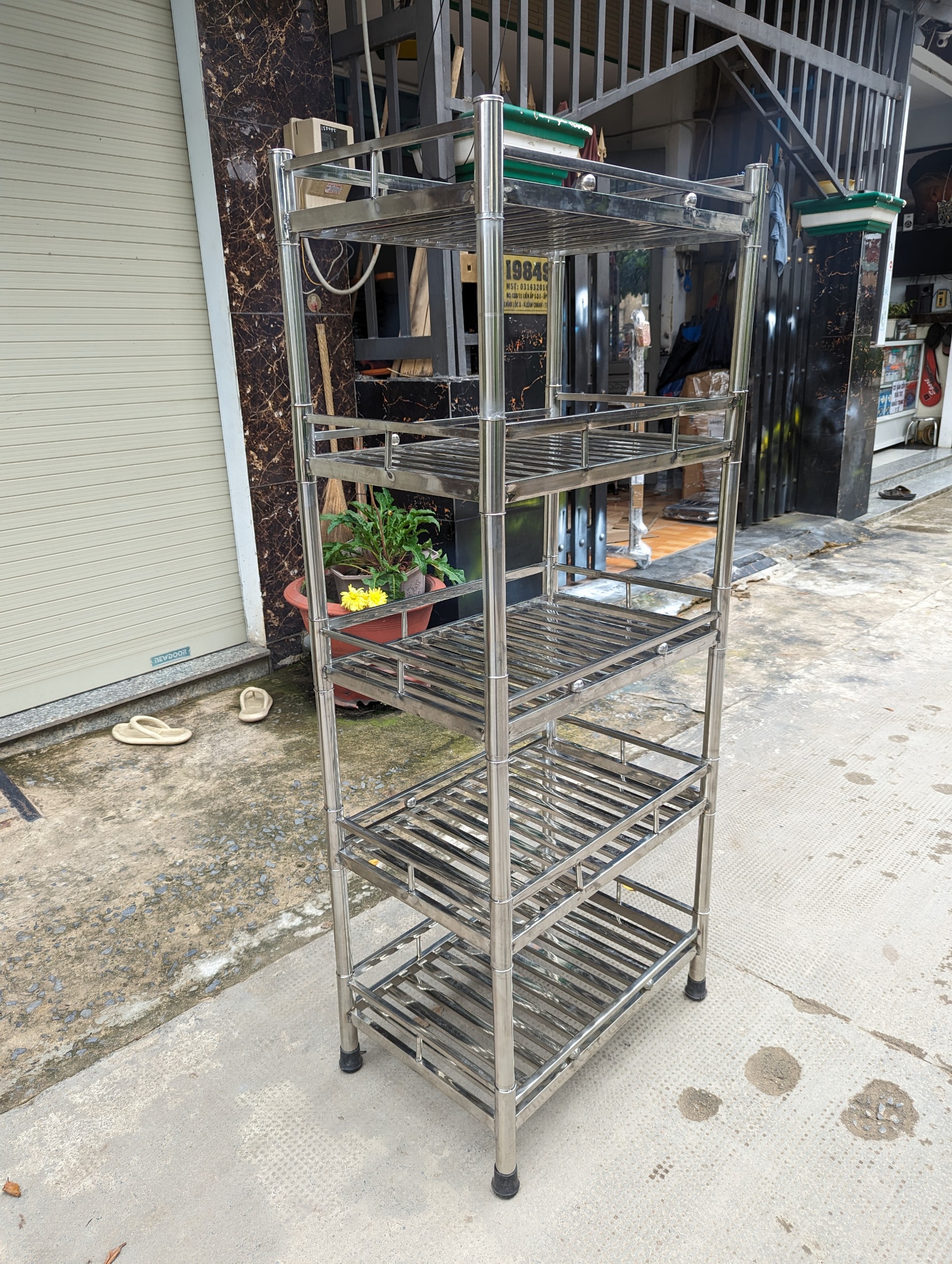 KỆ CHÉN THẺ TO INOX 304 (100% ) - Siêu Dày - Ship Siêu Rẻ( lắp ráp )