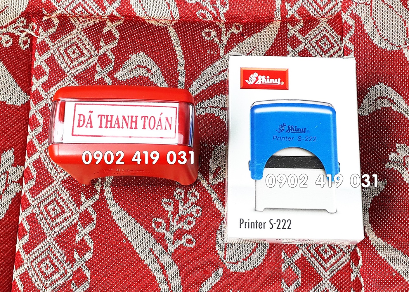Con Dấu Đã Thanh Toán [ Shiny Printer 14 x 38mm ]