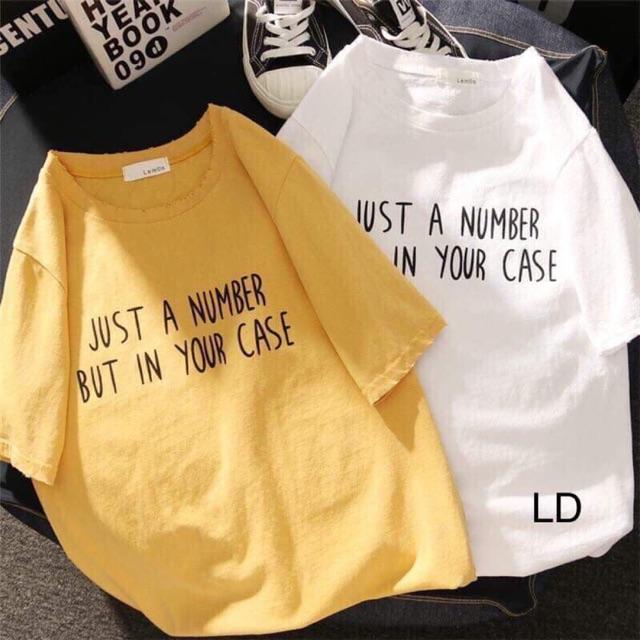 Áo phông just a number ldu0519