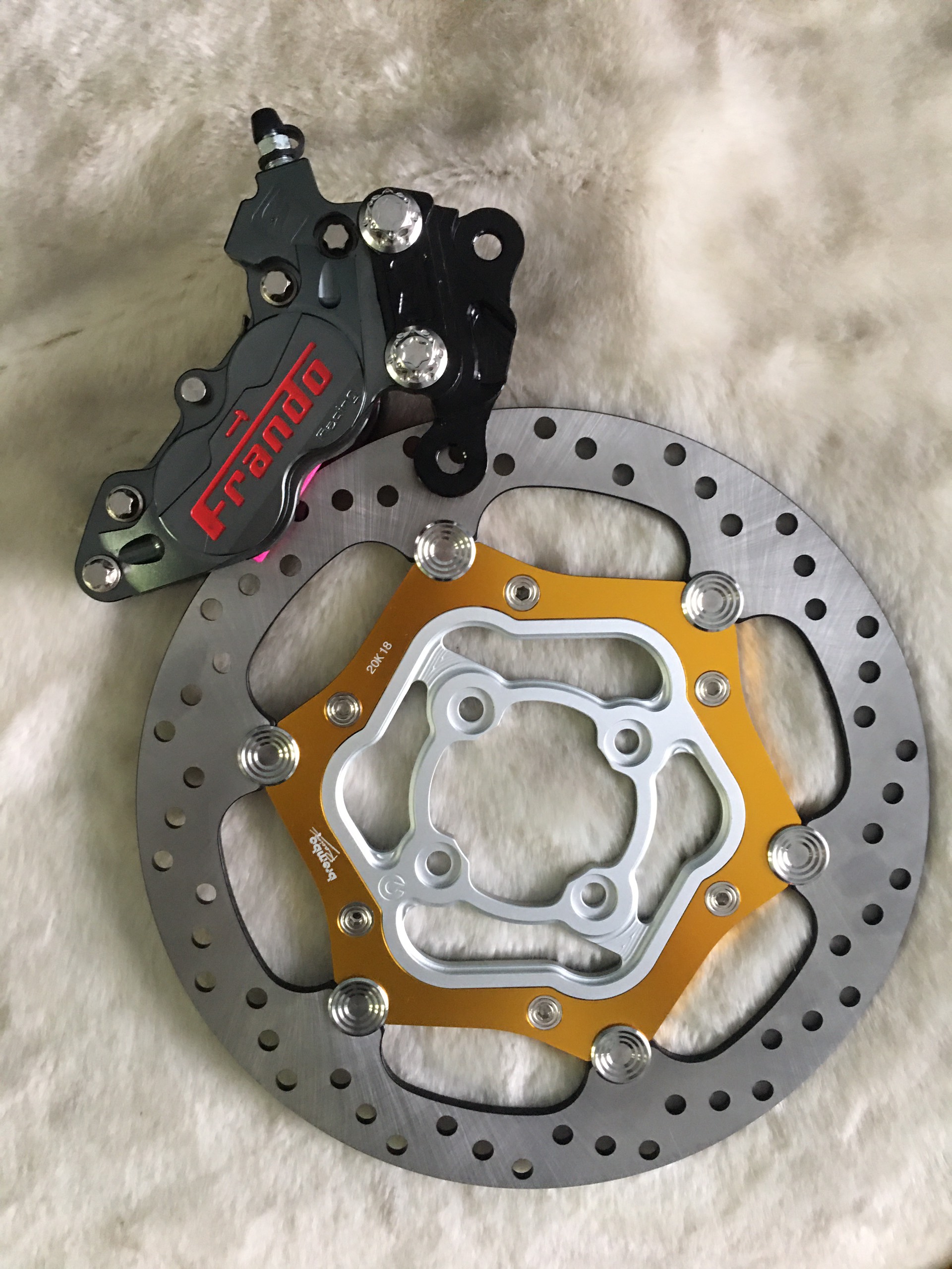 Combo heo+pát+đĩa ex150 -đĩa 267mm -heo frando 4piston- pát ex150 260/267mm