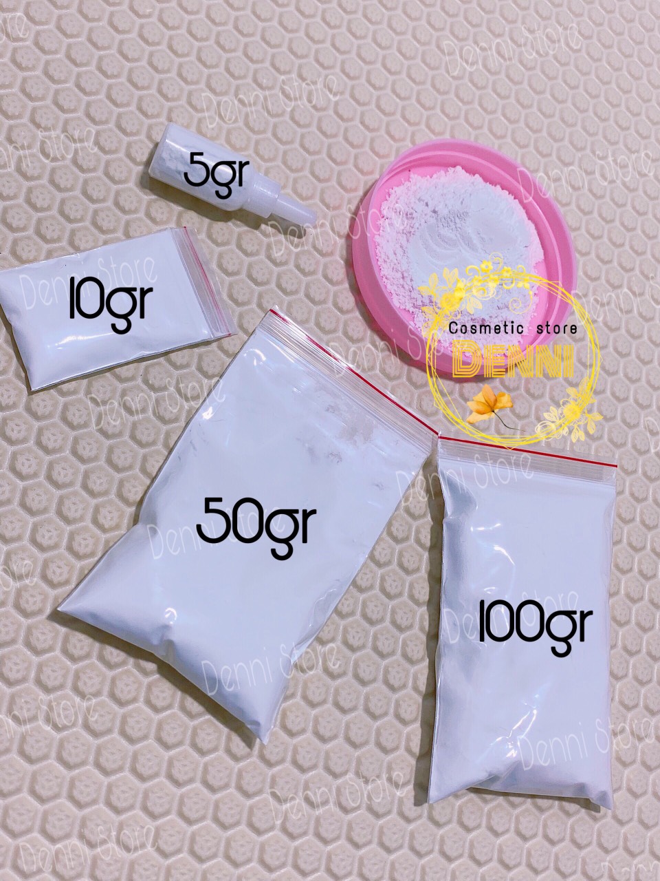 Bột Kích Trắng pha kem 50g làm tăng độ trắng da, mịn da - bột tẩy trắng da 50g