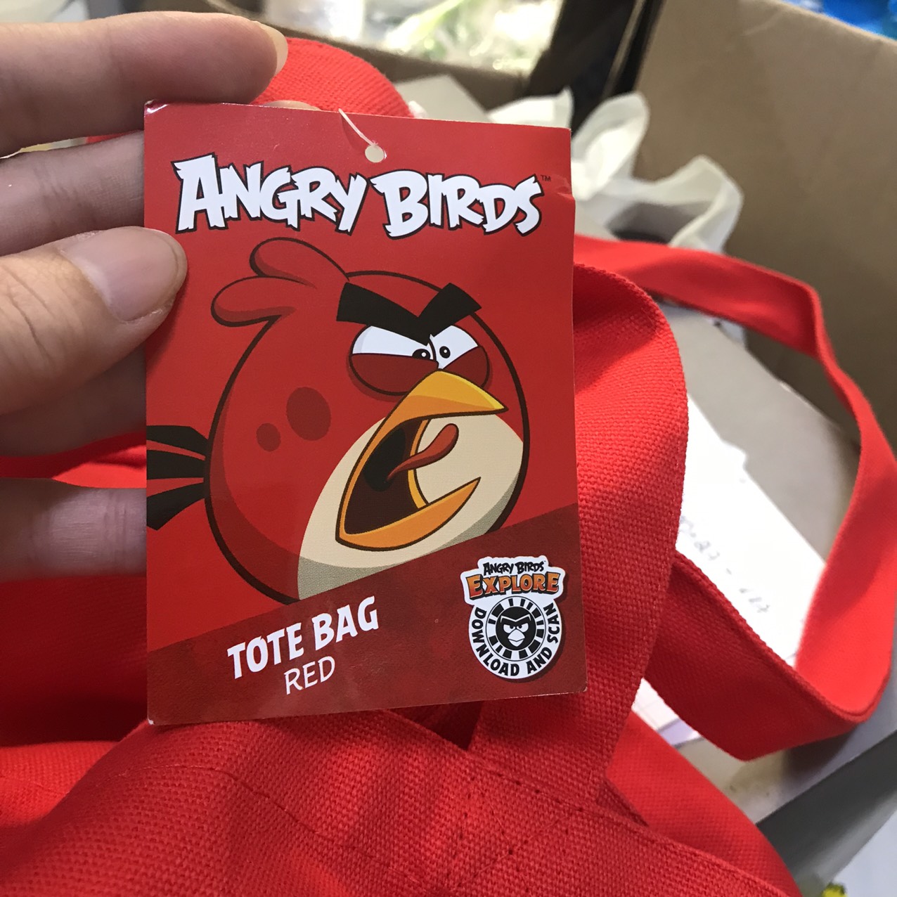 Túi vải tote Angry Birds Đỏ