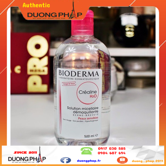 Nước tẩy trang Bioderma hồng 500ml