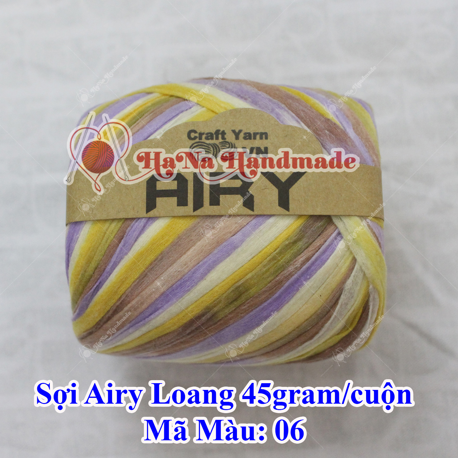 Sợi airy loang 45gram/ cuộn ~100 mét