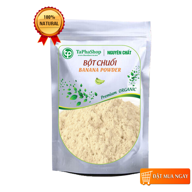 Bột chuối chín nguyên chất 200g - Thảo Dược Tấn Phát