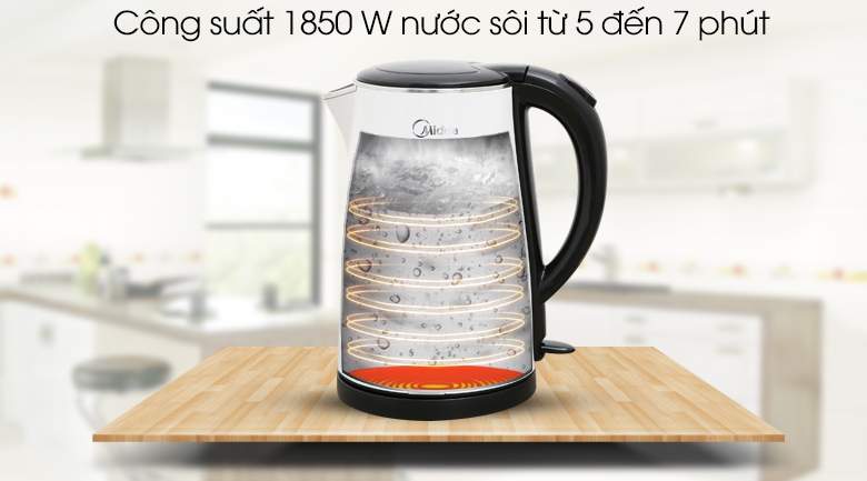 Bình đun siêu tốc Midea 1.7 lít MK-17DS