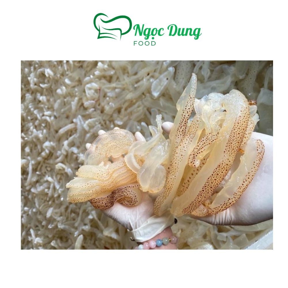 Sứa biển Quy Nhơn 1kg 2 bịch ruột bên trong mỗi bịch là 200gr