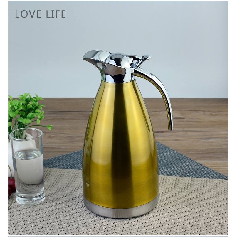 Phích/bình thủy giữ nhiệt inox 2 Lít