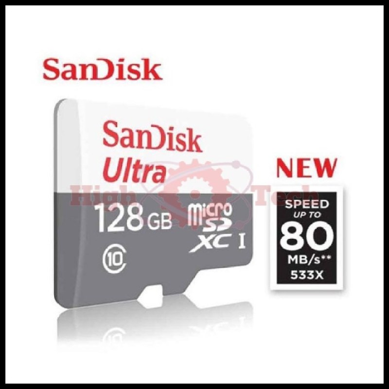 Thẻ nhớ microSDXC SanDisk 128GB Ultra 533x upto 80MB-s