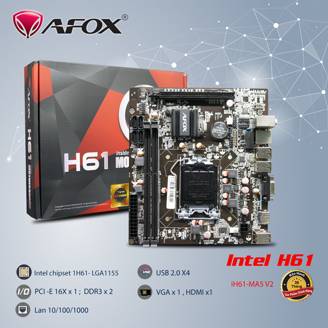 Mainboard AFOX H61 (MA5-V2)